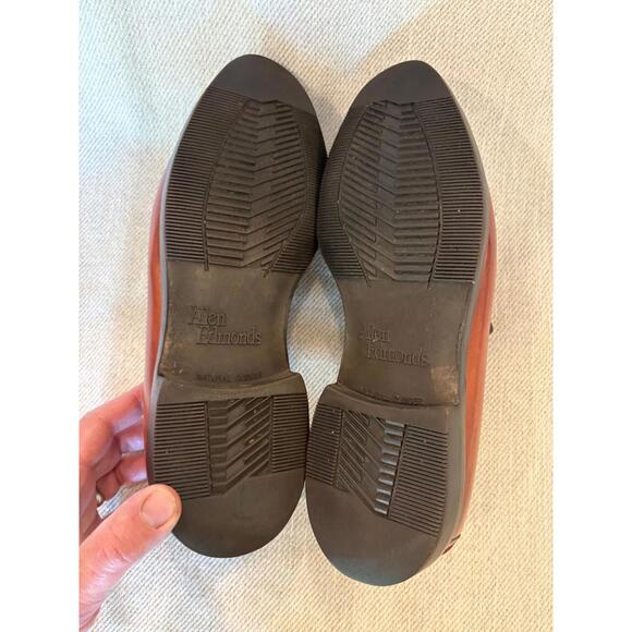 Allen Edmonds BRETON Penny Loafers 8 D Chili Brown Split Toe Leather Shoes USA - Picture 6 of 8